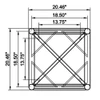 Global Truss DT-GP20 20.5 Inch Aluminum Truss Segment