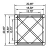 Global Truss DT-GP20-6FT 20.5 Inch End Plate Truss