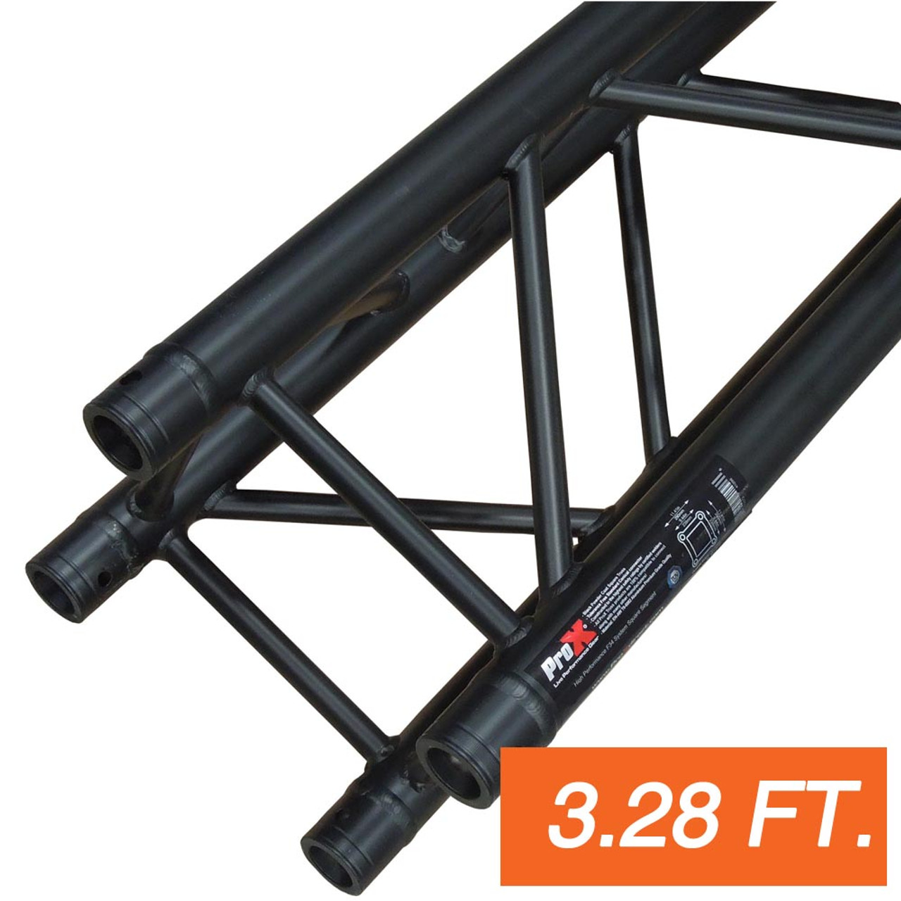 ProX XT-SQ328BLK 3.28ft - 1.00m F34 Segment Black Powder Coated-2mm Wall