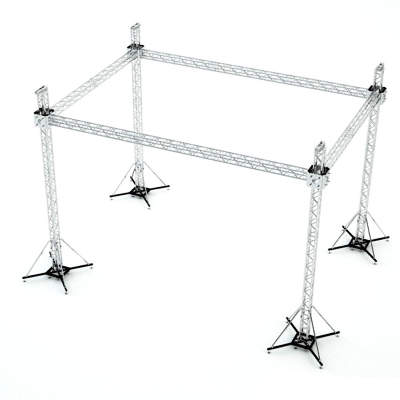 ProX XTP-GS302023 Stage Flat Roofing System Package With 4 Chain Hoists-30 Ft W x 20 Ft L x 23 Ft H