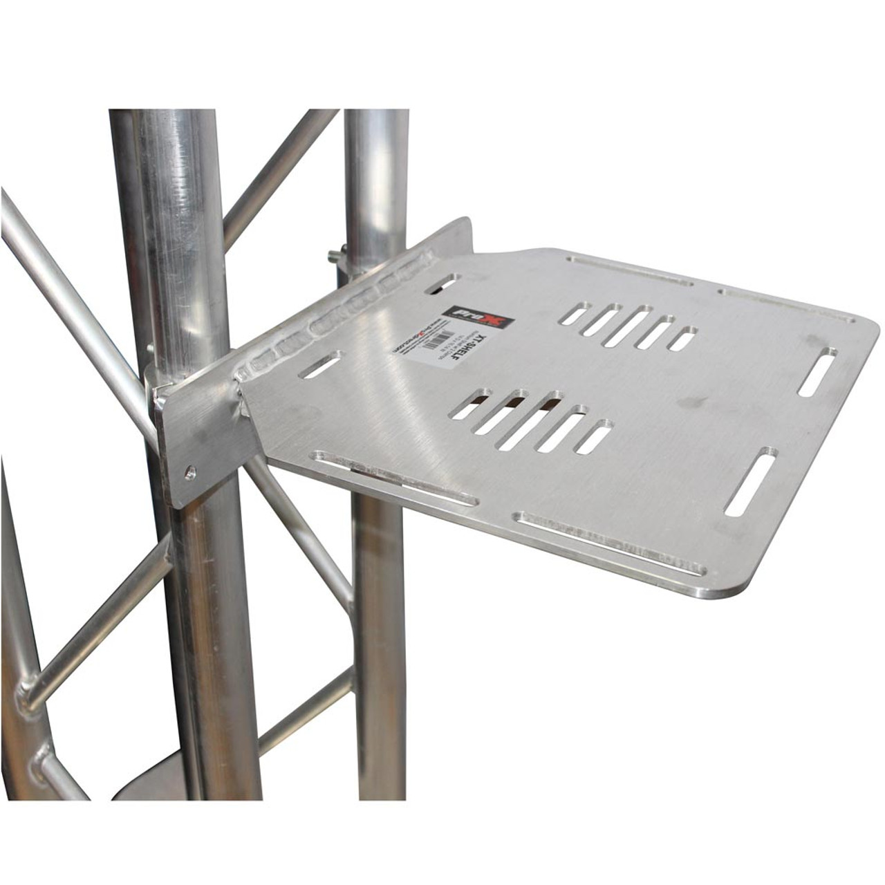 ProX XT-SHELF Aluminum Truss Shelf W-2 Clamps 14" D x 16.14" W Max Load 220lbs ProX XT-SHELF Aluminum Truss Shelf W-2 Clamps 14" D x 16.14" W Max Load 220lbs