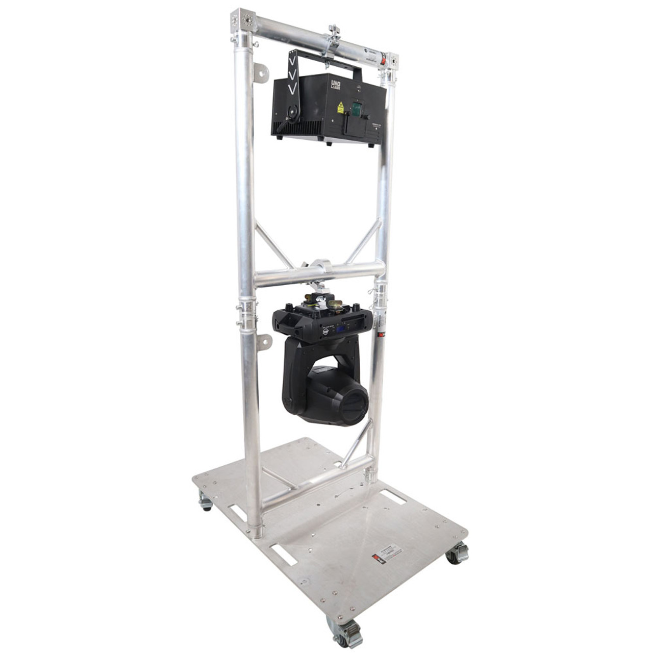 ProX XT-GRU-PKGX2 Truss Modular 2X Rapid U Grid Dual Package for Lighting - Moving Heads W-Rolling Aluminum Baseplate-Black Finish