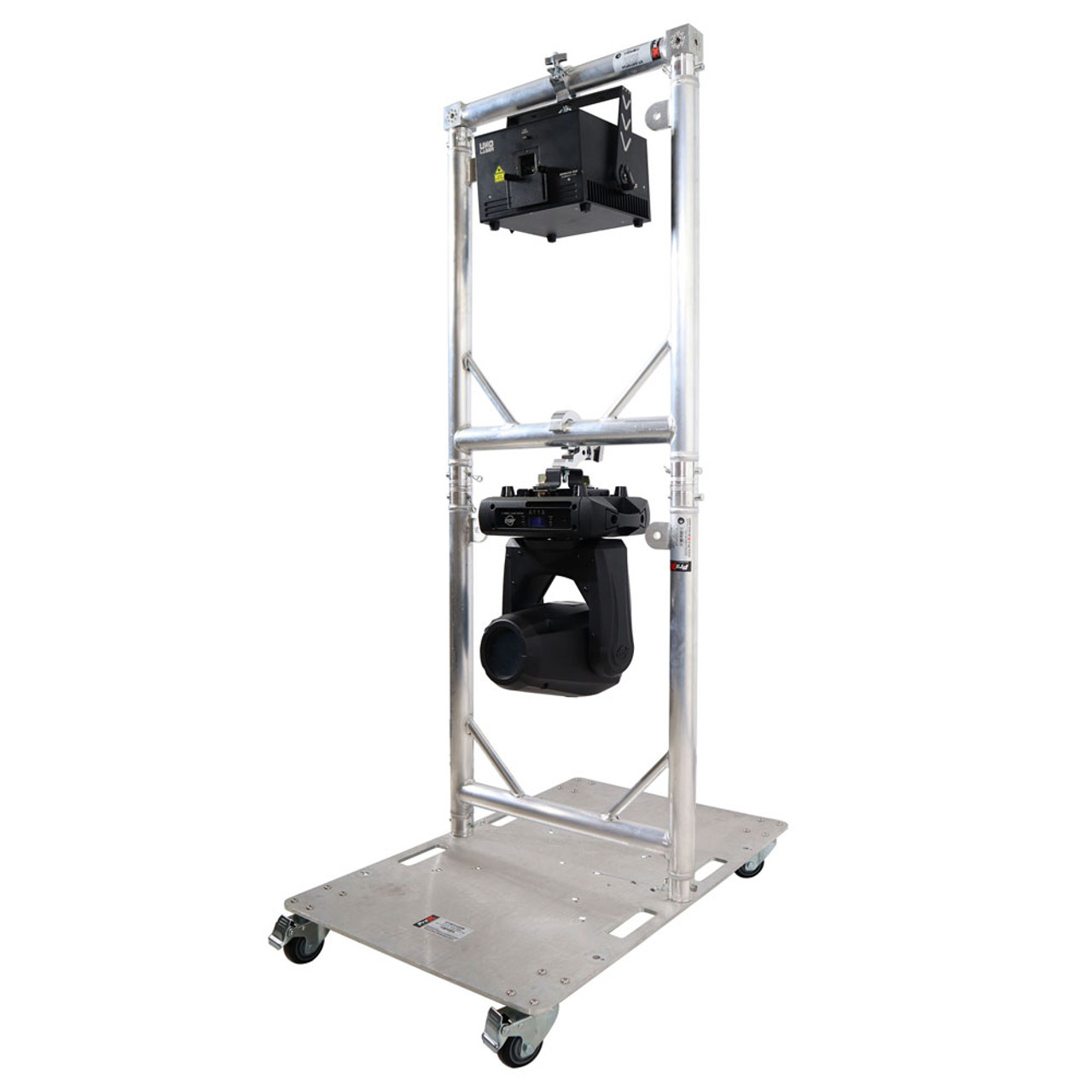 ProX XT-GRU-PKGX2 Truss Modular 2X Rapid U Grid Dual Package for Lighting - Moving Heads W-Rolling Aluminum Baseplate-Black Finish