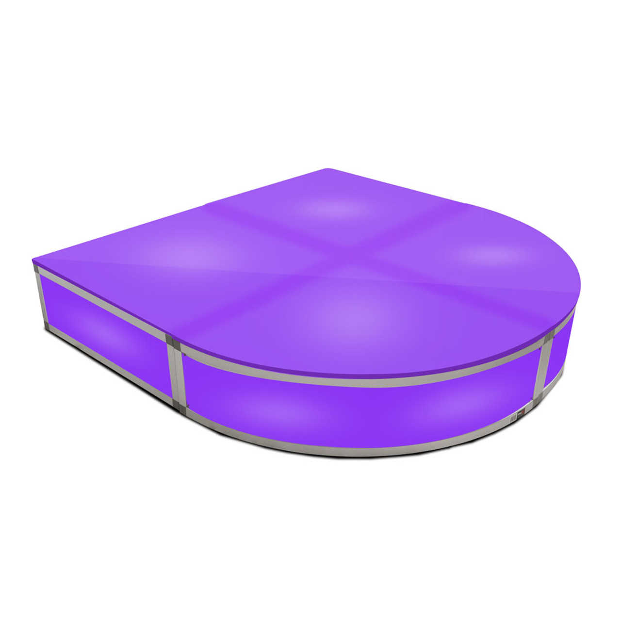 ProX XSA-2X2-8QR LUMOSTAGE™ 8-inch 2x2 ft Quarter Round Acrylic Stage Platform
