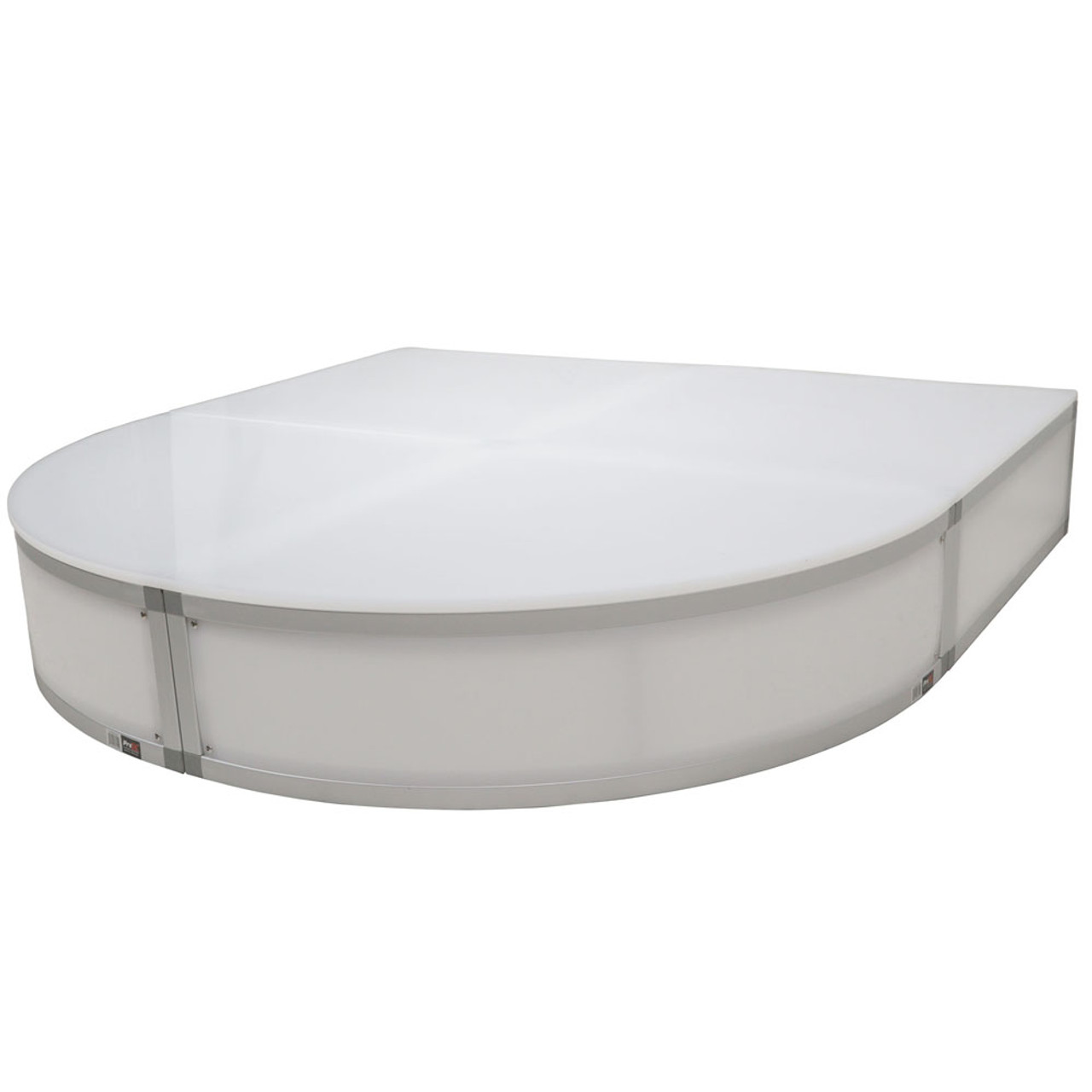 ProX XSA-2X2-8QR LUMOSTAGE™ 8-inch 2x2 ft Quarter Round Acrylic Stage Platform