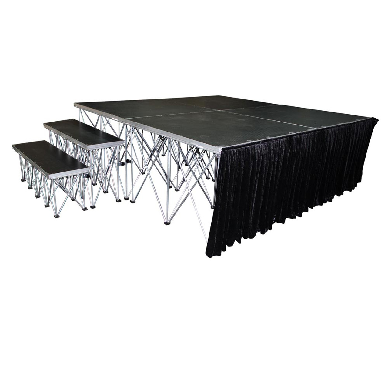ProX XSF-Skirt32 StageX™ 32 Inch Black Portable Stage Stage Skirt