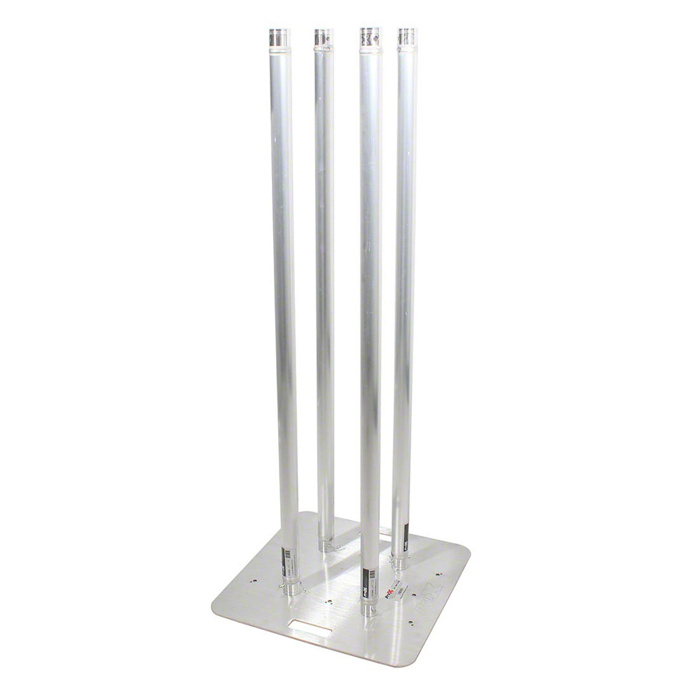 ProX Single Tube Truss Totem Set of 2 with Aluminum Top and Base Plates