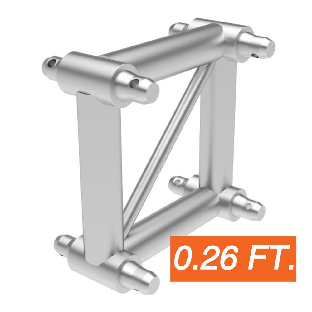 Global Truss SQ-29082P 0.26ft F34 Square Truss Segment
