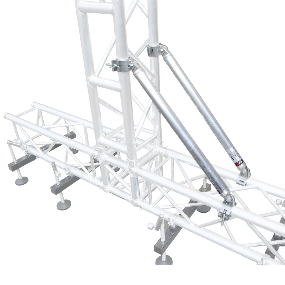 ProX XT-DCS59 59 Inch (149.86cm) Single Truss Tube W-Clamp and Hinge on Each End | 2 Inch | 2mm Wall