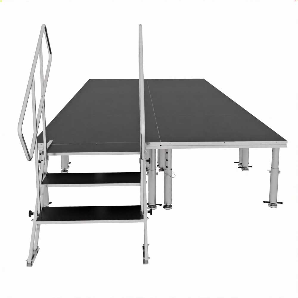 ProX XSU-PKG8X16-4X4ST3 Modular Event Stage With Adjustable Legs