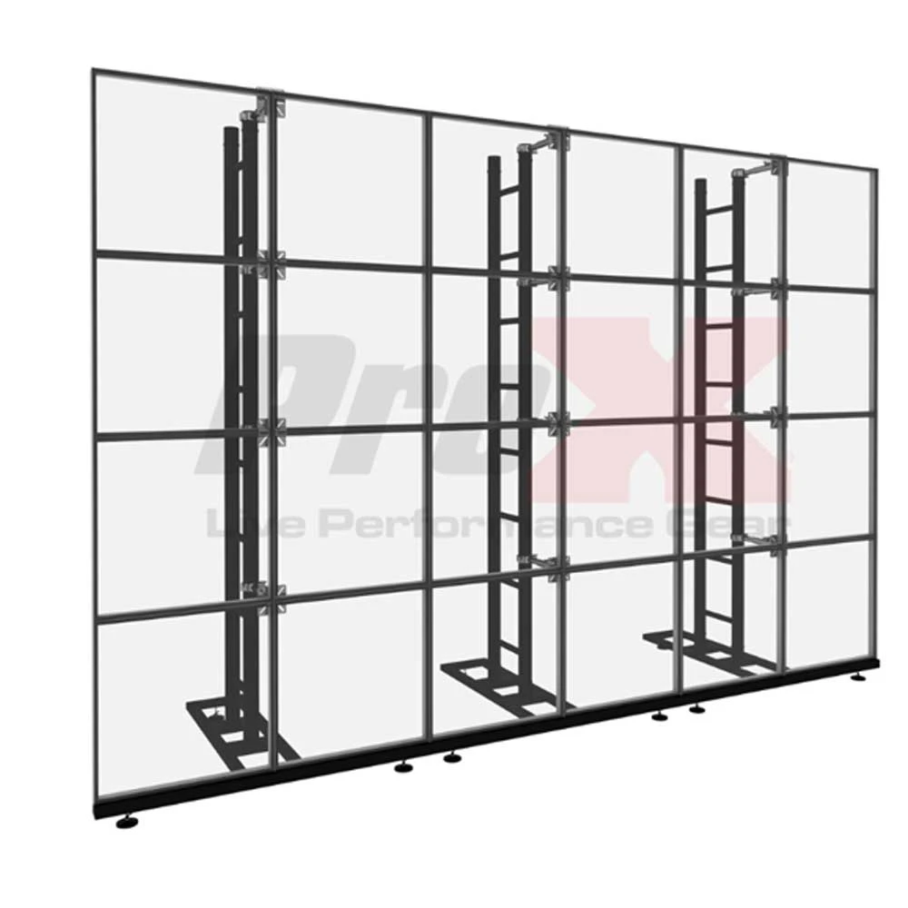 ProX Black LED Video Wall Ground Support System for Concerts and Live Event Production