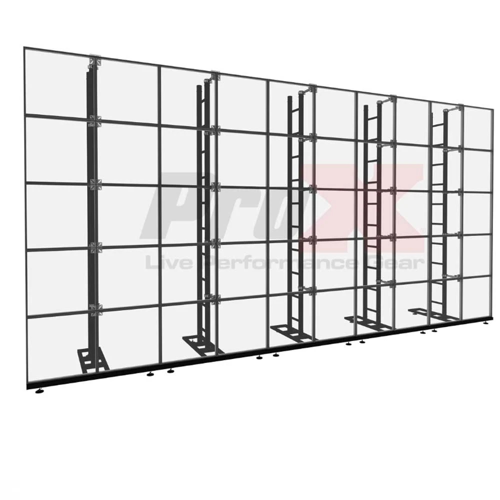 ProX LED Video Wall Support System With Five Stabilizing T-Bases