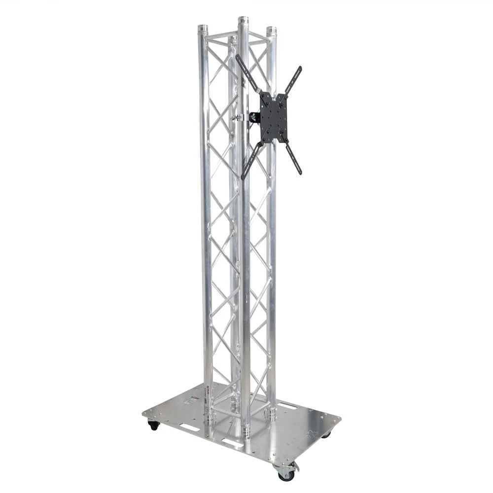 ProX KT-MEDIAPOST656 6.56 Ft Media Totem Package with TV Mount and Rolling Base Plate