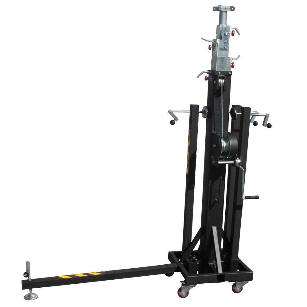ProX 22 ft crank lighting stand integrated caster wheels
