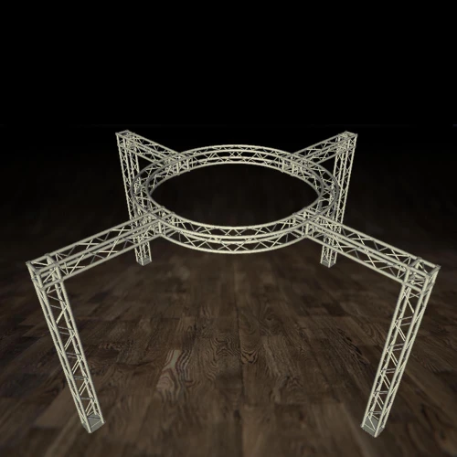 ProX XTP-CS2222-1 Truss Exhibition Module Package Cross X with Circle Top