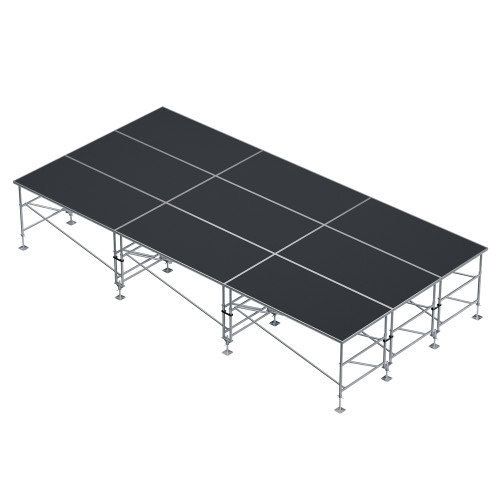 ProX XSQ-12X24 PKG 48Z StageQ 9-Stage Z-Frame Package 12Ft X 24Ft Total Platform Area Adjustable 3 to 5-feet Height