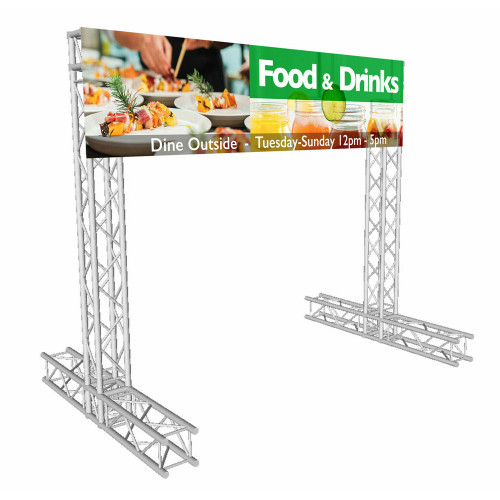 ProX KT-SQ8X8DISPLAY 8x8ft K-Truss Economy Truss Segment Outdoor Banner Display ProX KT-SQ8X8DISPLAY 8x8ft K-Truss Economy Truss Segment Outdoor Banner Display