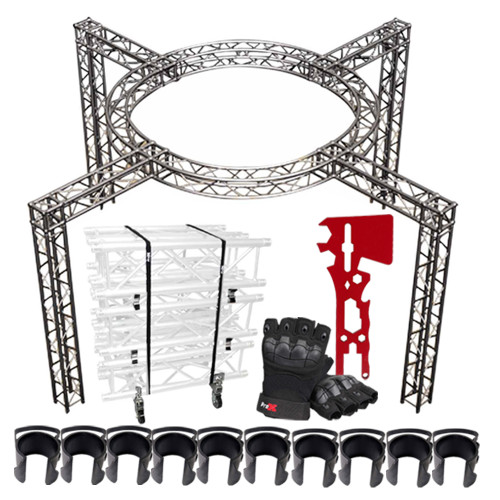 Global Truss 20'x20' Circular Trade Show Booth with Accessories Package Global Truss 20'x20' Circular Trade Show Booth with Accessories Package