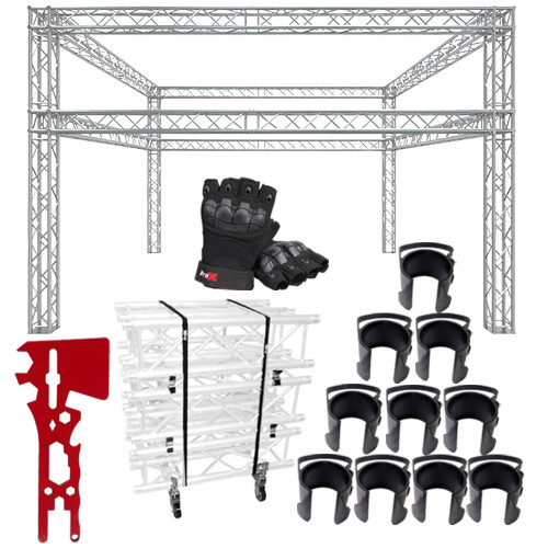 Global Truss 20'x20' Double Tier Box Truss Trade Show Booth with Accessories Package Global Truss 20'x20' Double Tier Box Truss Trade Show Booth with Accessories Package