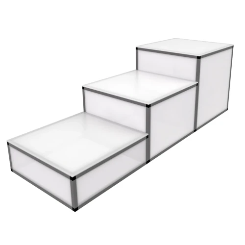 ProX XSAP-3Tier-81624 3-Tier Acrylic Stage Platform