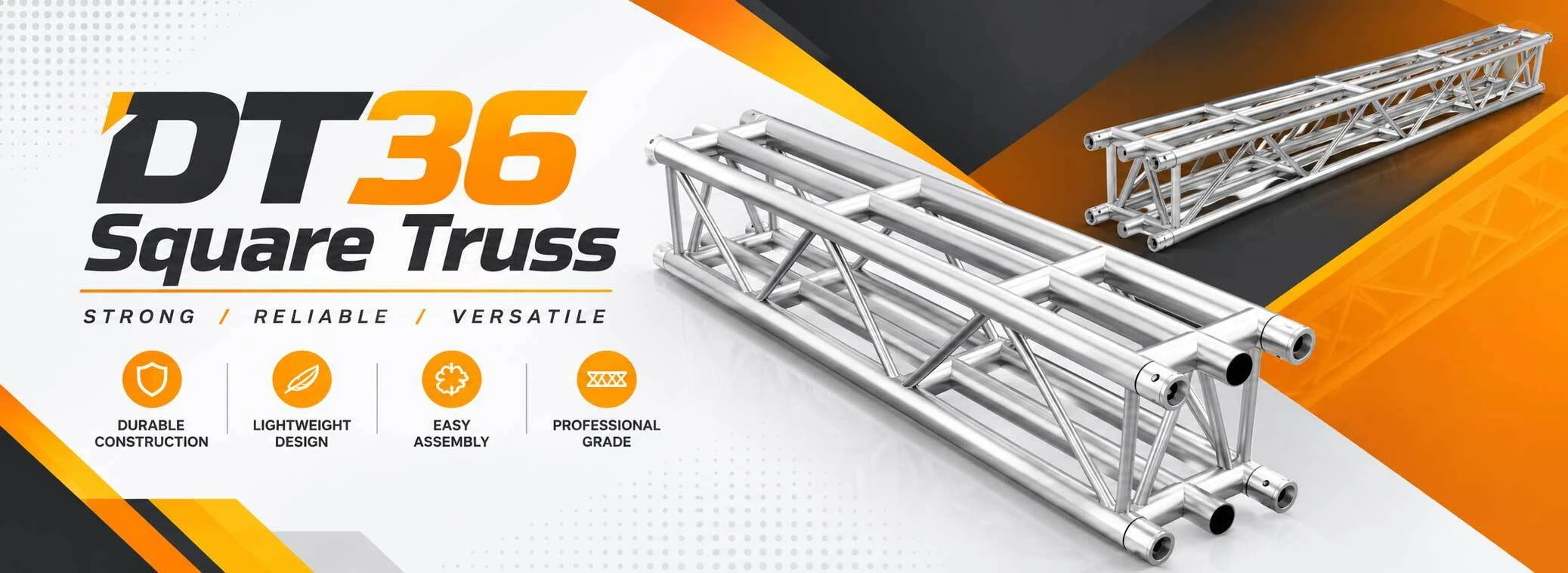       Global Truss DT36 290mm Square Truss