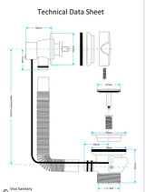Viva Black Pop-Up Combination Bath Waste CWB03/B – Stylish & Functional Drainage System FTB13093 5060262731284