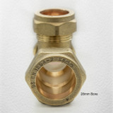 Brass Compression Tee 28mm x 22mm x 22mm CT28222 FTB1487 0000000000000