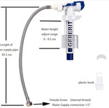 Geberit Type 380 fill valve with 333mm 3/8" braided hose 243.408.00.1 FTB13140 4025416830443