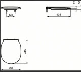 IDEAL STANDARD SOTTINI ISARCA SOFT CLOSING TOILET SEAT AND COVER U855501 FTB13331 Enter EAN number / Barcode