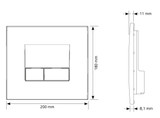 Siamp Flush Plate Smarty Flush Plate Matt Chrome 31191110 FTB13377 324723 0020881