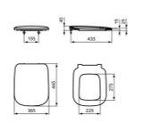 Ideal Standard Studio Echo Esedra Seat And Cover Normal Close T318201 FTB13195 0000000000000