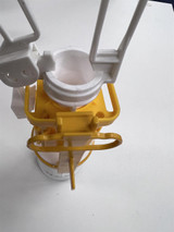 VITRA dual flush valve for a concealed cistern 437163YP yellow and white no basket FTB13399 5055639132443