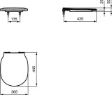 Ideal Standard Concept Air Slim Seat and Cover Slow Close Wrapover Style E081401 FTB13216 0000000000000