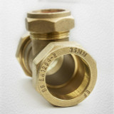 (CT3528) Brass Compression Tee 35mm x 35mm x 28mm FTB1490 