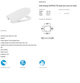 Roca Meridian-N Soft-closing SUPRALIT® seat and cover for toilet A8012A200B FTB13539 8433290041378