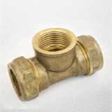 CTFI2234 TEE 22 mm x 22 mm x 3/4" BSP Female BRANCH Brass Compression tee FTB347 5055639141391