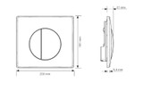 SIAMP 10003609 Media Chrome flush plate for BCM350 BCU350 BCM790 Intraslim B. FTB13345 3247230139026