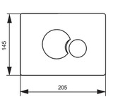 SANIT Push Plate S706 Alpine White – Dual Flush for Concealed Cisterns (16.706.01.0000) FTB13527 4013341059619