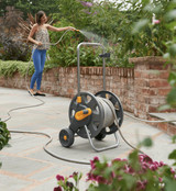 Hozelock 2435 60m Hose Reel Cart with 50m Hose & Fittings – Fully Assembled Garden Watering System FTB13611 5010646052245