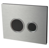 Wirquin HOOPS Dual Flush Plate – Brushed Aluminium (55721305) Wirquin HOOPS Dual Flush Plate – Brushed Aluminium (55721305)