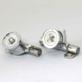 Roca Giralda Senso Removable Toilet Seat Hinge Set Easy Release Chrome Hinges FTB2045 5055639140288