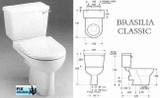 Ideal Standard Whisper Peach Brasilia Toilet Seat And Cover With Chrome Hinges FTB2153 5055639140813