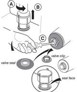 Armitage Shanks-Ideal Standard Dual Flush Valve Diaphragm - Seal And Clip Sv01967 FTB2071 5055639142824