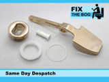 Qualitas Versailles Replacement Cistern Toilet Wc Side Lever Gold Paddle FTB1902 5055639130197