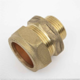 Ftd Straight Coupler Brass 28Mm Compression - 3/4 Inch Bspt Male Iron FTB1928 5055639139954