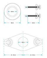 Close Couple Kit 1 1.2 Recessed Plate FTB1999 5055639139268