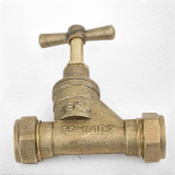 Ftd Brass Compression Stopcock 20Mm Mdpe X 20Mm Mdpe Bs1010 Poly FTB1586 5055639129429