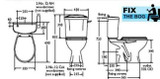 Ideal Standard Princess Replacement Side Action Cistern Lever Chrome With FTB1220 5055639127364