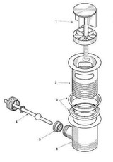 Ideal Standard Jasper Morrison Chrome Complete Pop-Up Waste Assembly FTB1179 5055639126961