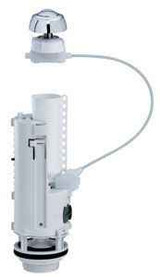 Siamp Optima 50 Dual Flush 1 1/2 Inch Outlet 475Mm Cable Plus Chrome Button FTB078 5055639106079